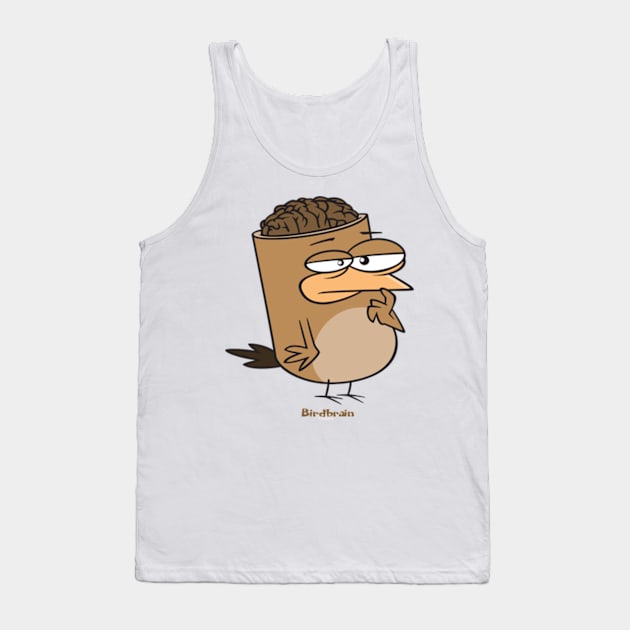 Birdbrain Design for Bird Lovers Tank Top by ConCept